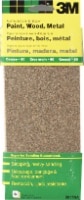 slide 1 of 1, 3M Aluminum Oxide Coarse Sandpaper - 6 Pack - Natural, 3.625 in x 9 in