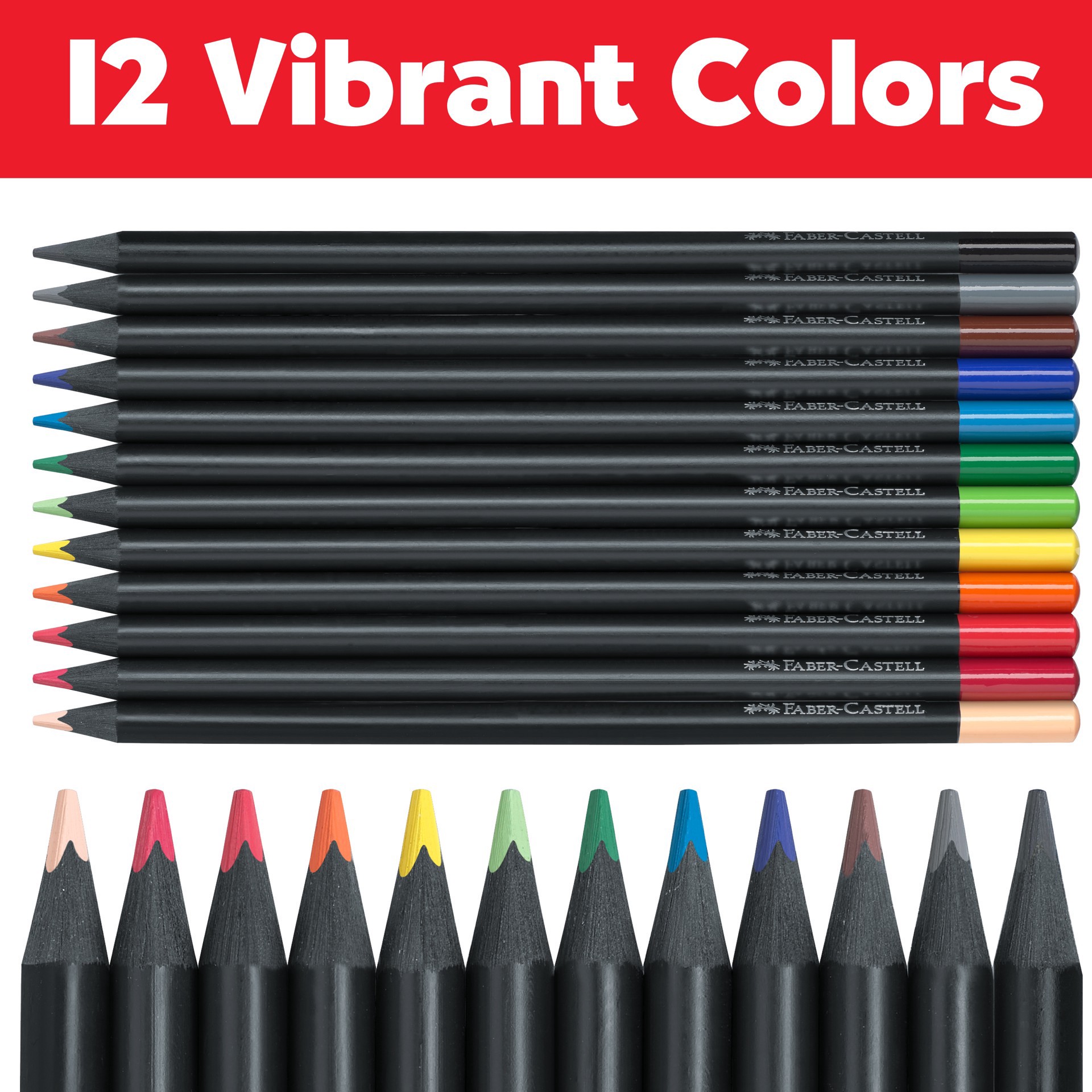 slide 6 of 8, Faber-Castell SuperSoft Colour Pencils 12 ea, 12 ct