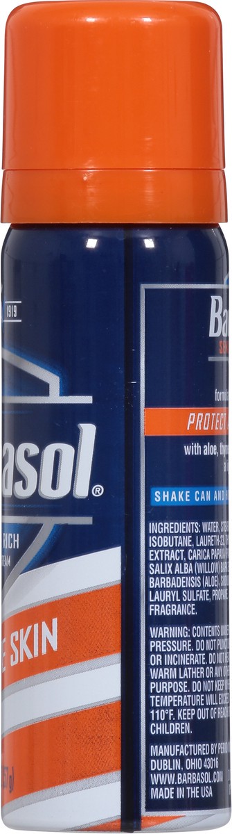 slide 9 of 9, Barbasol Sensitive Skin Thick Rich Shaving Cream, 2 oz