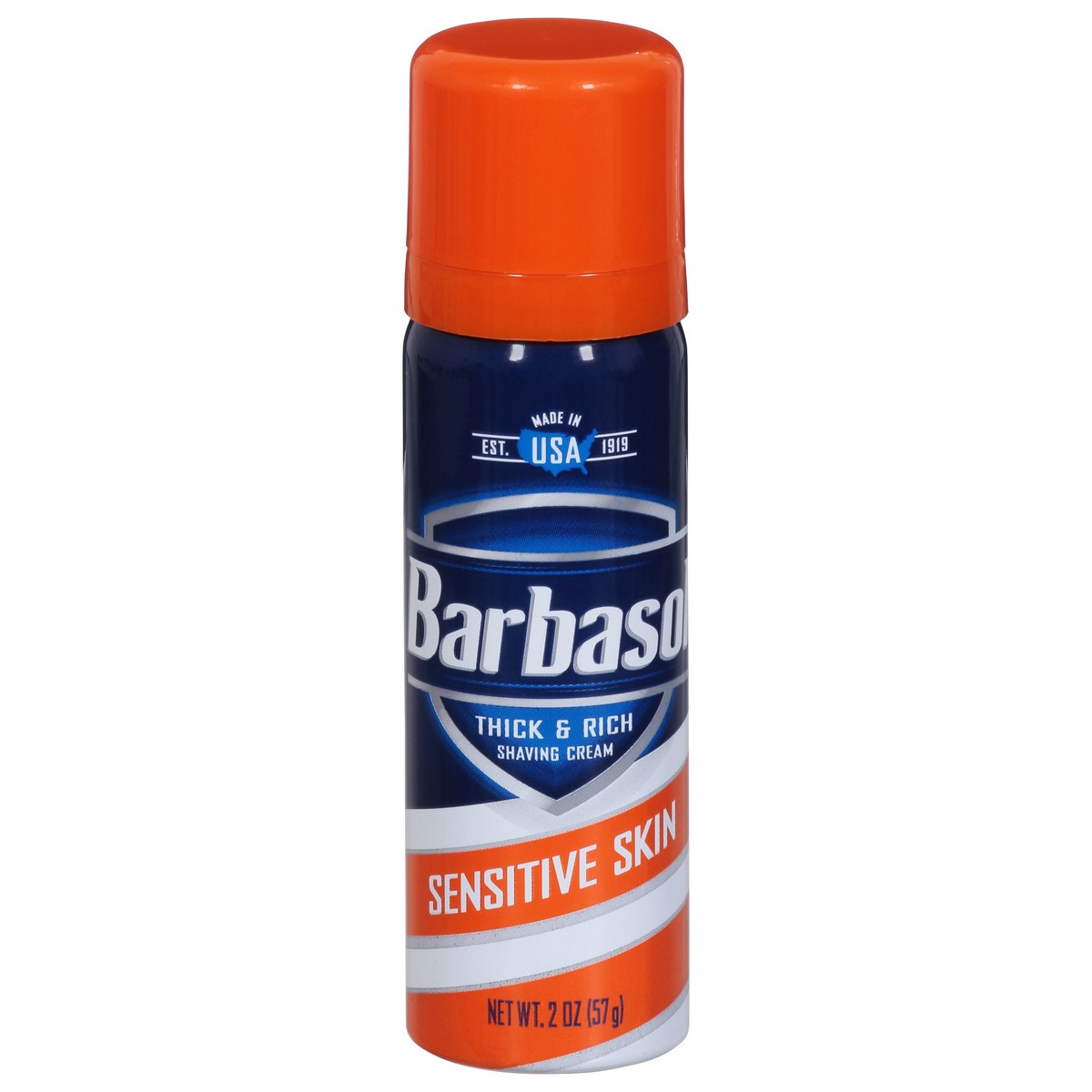 slide 1 of 9, Barbasol Sensitive Skin Thick Rich Shaving Cream, 2 oz