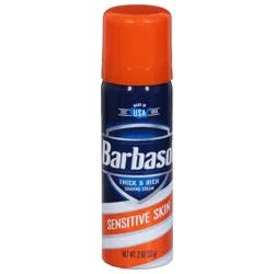 Barbasol Sensitive Skin Thick Rich Shaving Cream