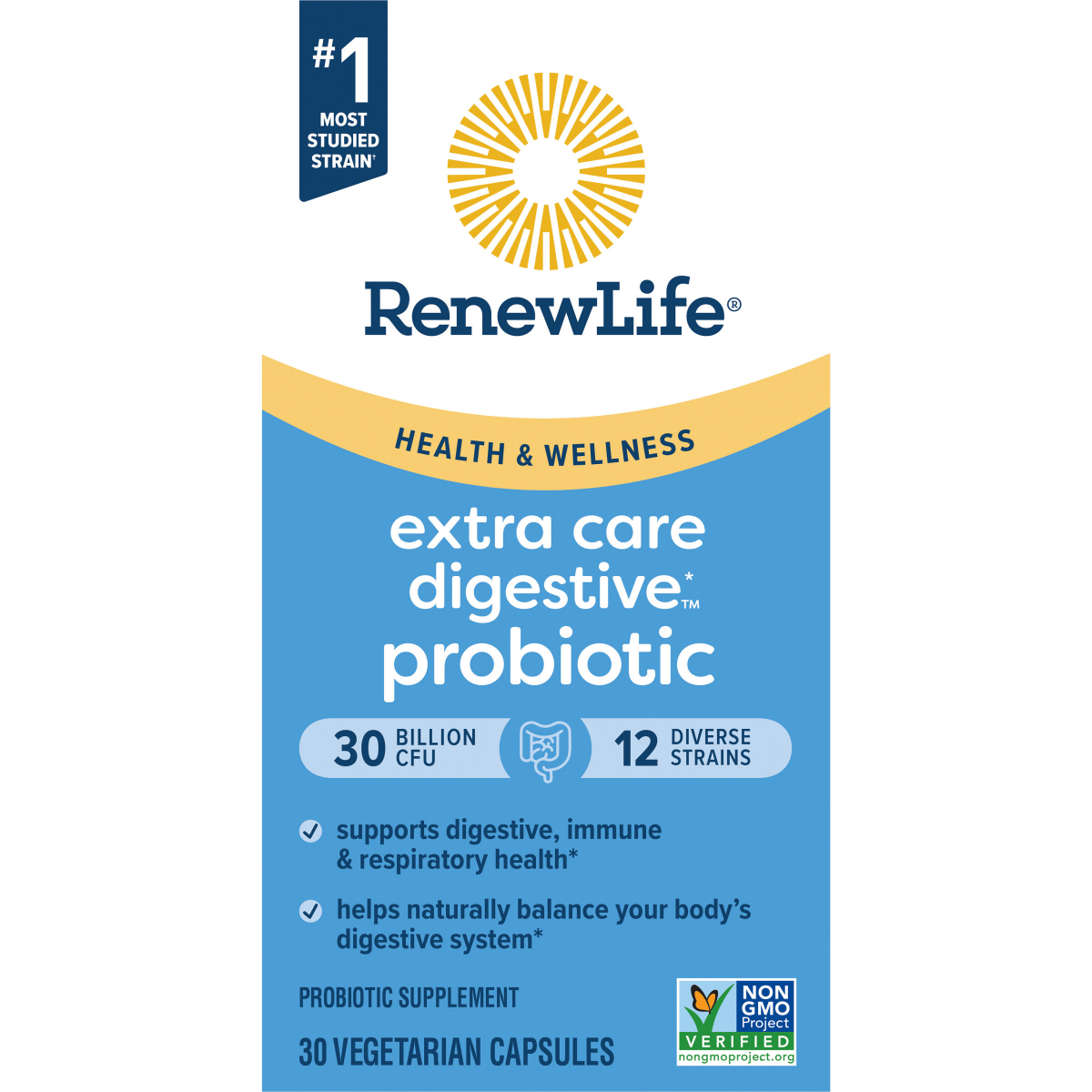 slide 1 of 2, Renew Life Extra Care Ultimate Flora Probiotic Vegetable Capsules, 30 ct