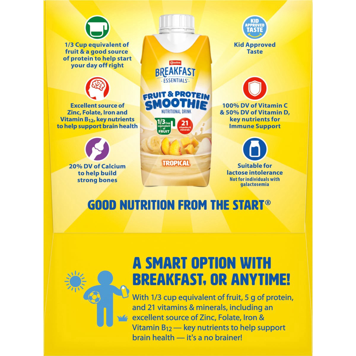 slide 12 of 21, Carnation Fruit Protein Smoothie Tropical, 48 oz