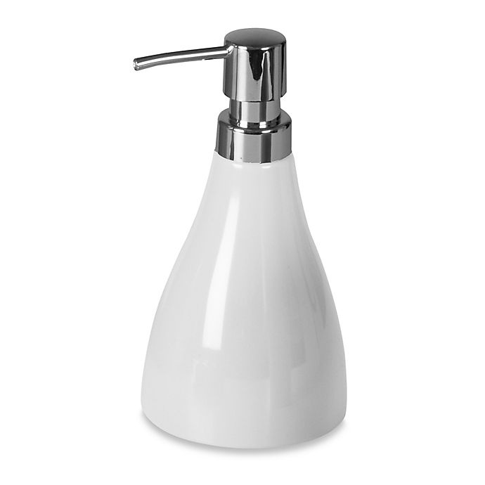 slide 1 of 1, Umbra Curvino Lotion Dispenser - White, 1 ct