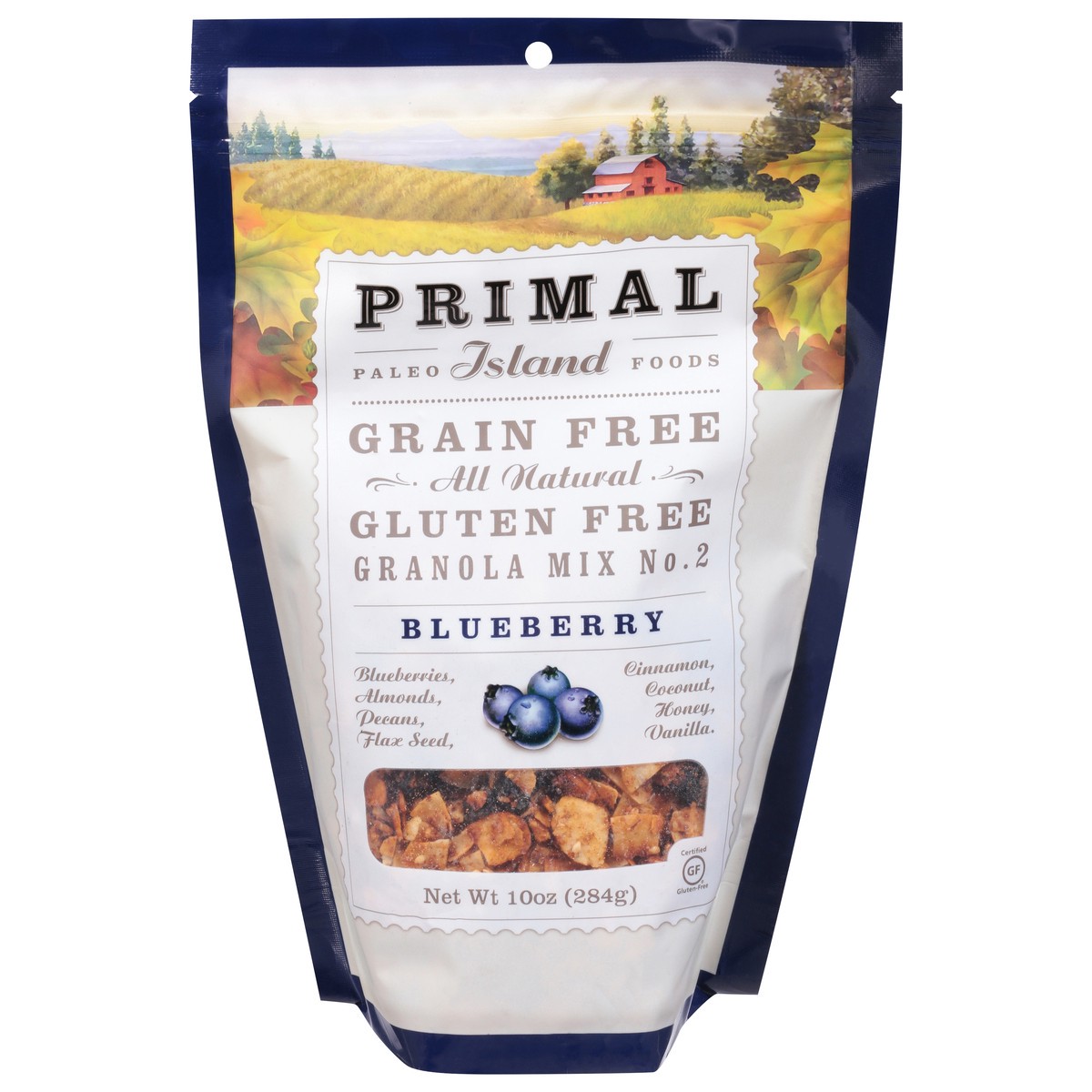 slide 1 of 1, Primal No. 2 Blueberry Granola Mix 1 10 oz, 