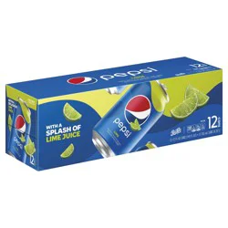 Pepsi Soda, Cola with Splash of Lime Juice