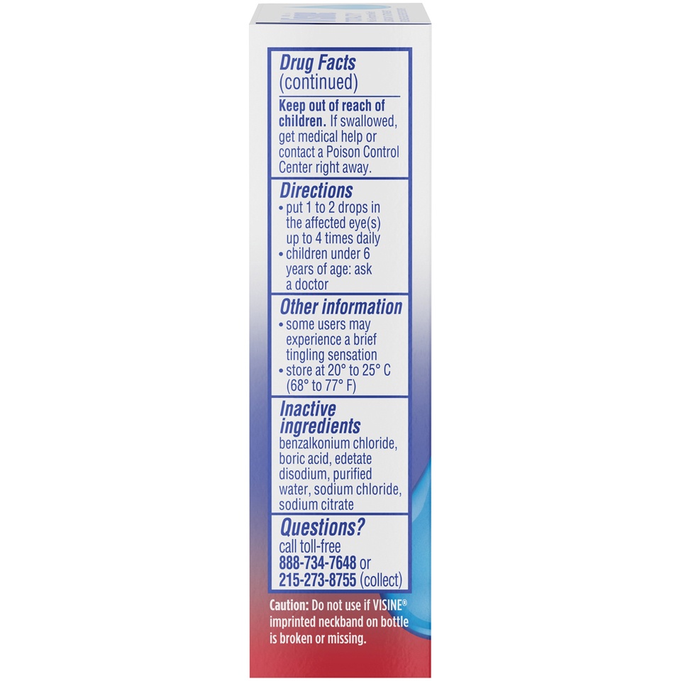 slide 4 of 6, Visine Totality Multi-Symptom Relief Lubricant, Astringent, Redness Reliever Eye Drops, 0.5 fl oz