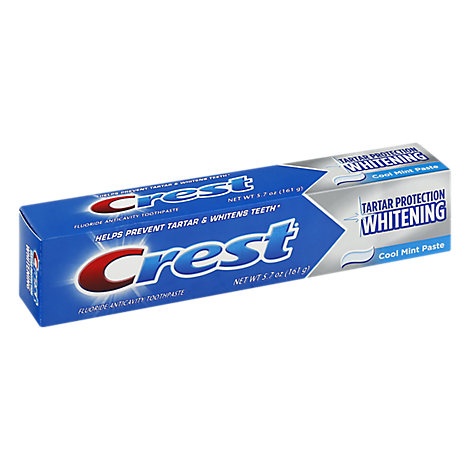 slide 1 of 1, Crest Toothpaste Fluoride Anticavity Whitening Tartar Protection Cool Mint Paste, 6.4 oz