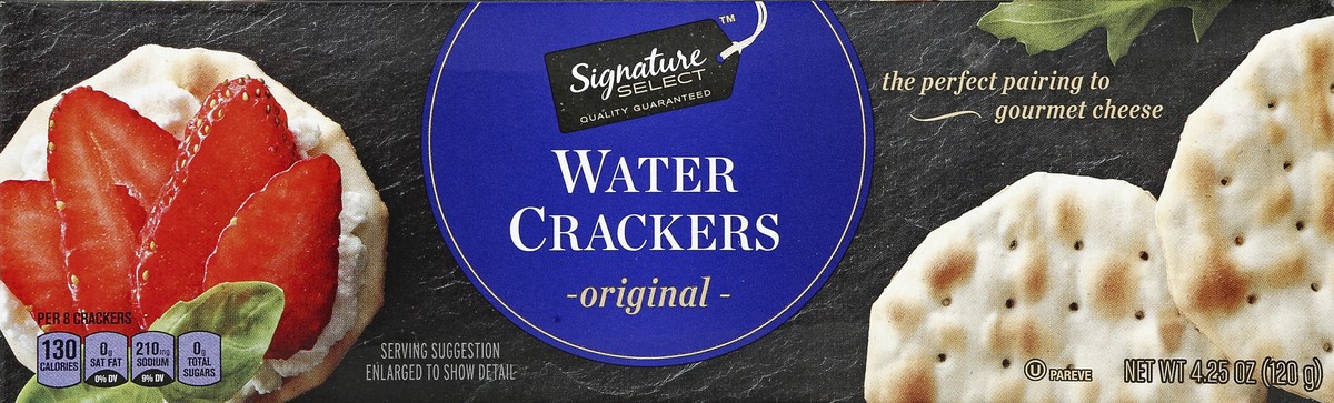 slide 2 of 4, Signature Select Water Crackers 4.25 oz, 4.25 oz