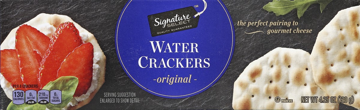 slide 4 of 4, Signature Select Water Crackers 4.25 oz, 4.25 oz