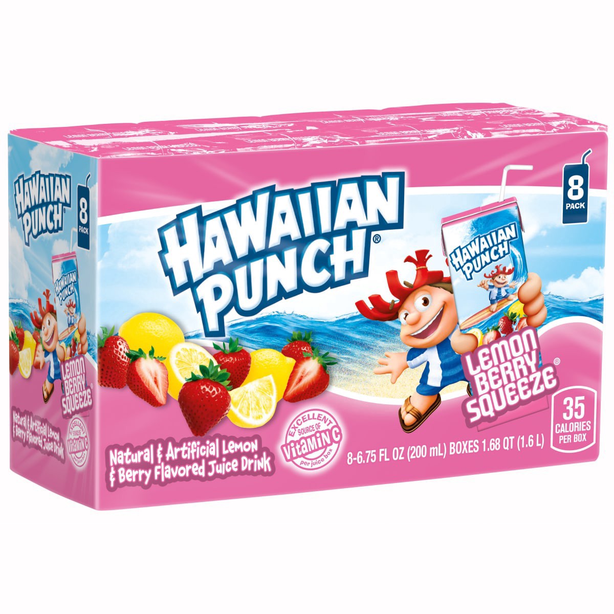 slide 3 of 21, Hawaiian Punch Lemon Berry Squeeze Juice Drink, 8 ct; 6.75 fl oz