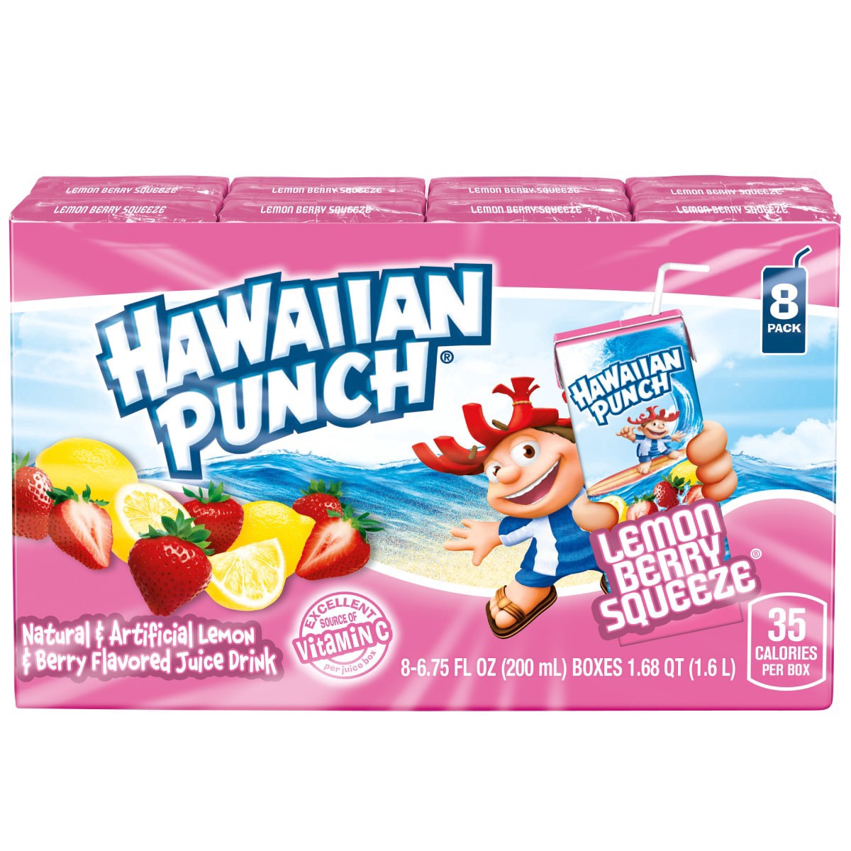 slide 18 of 21, Hawaiian Punch Lemon Berry Squeeze Juice Drink, 8 ct; 6.75 fl oz