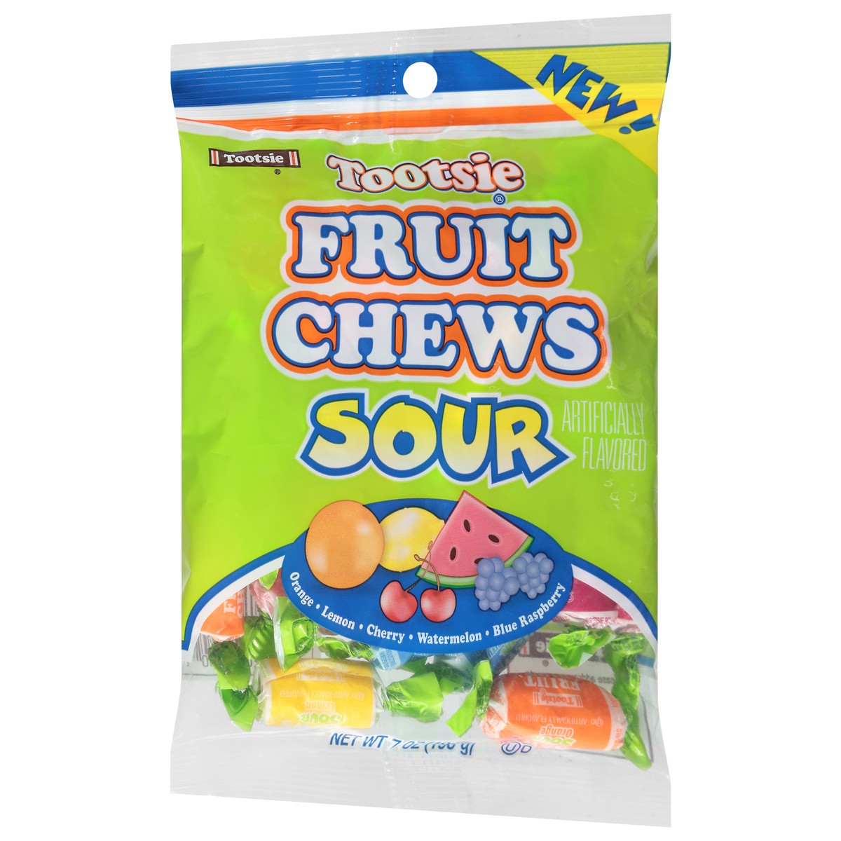 slide 9 of 13, Tootsie Sour Fruit Chews 7 oz, 7 oz