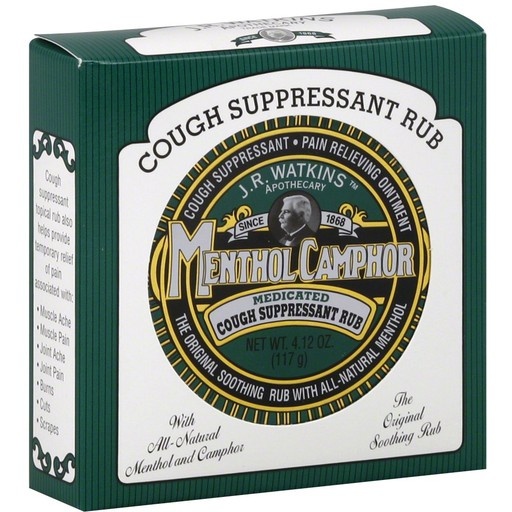 slide 1 of 1, J.R. Watkins Cough Suppressant Rub, Medicated, 4.12 oz