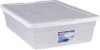 Sterilite 28 Quart Clear/White Storage Box