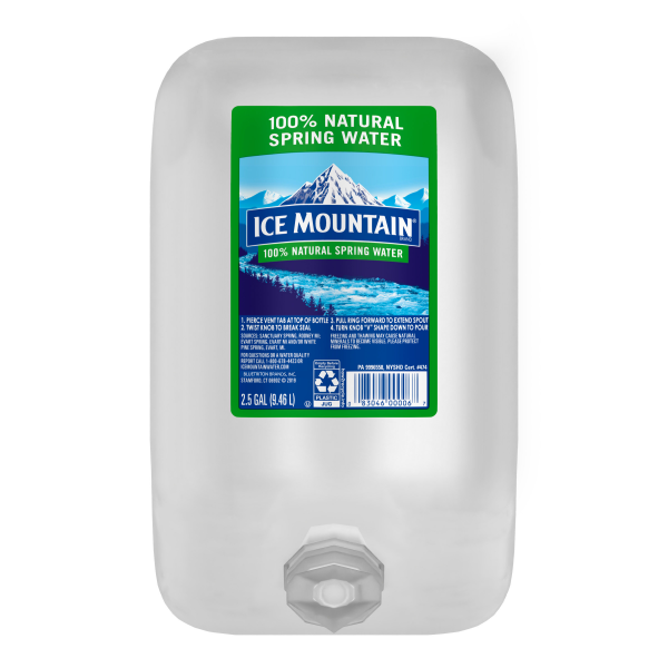 slide 8 of 24, Ice Mountain Brand 100% Natural Spring Water, 2.50 g