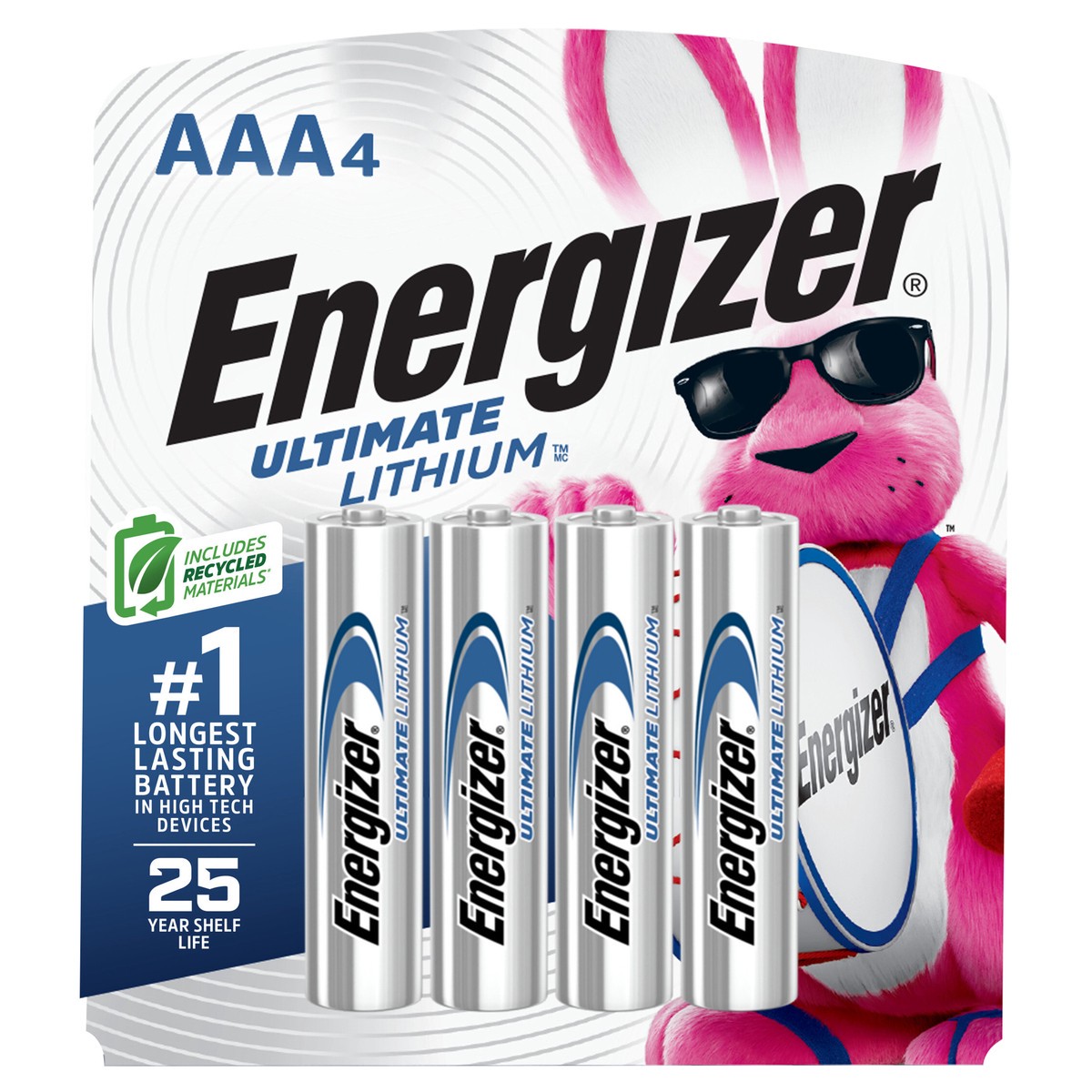 slide 1 of 10, Energizer Ultimate Lithium AAA Batteries (4 Pack), Triple A Batteries, 4 ct