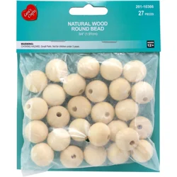 Cosuin Wood Value Pack Round Beads 3/4 19.1mm 27 pc