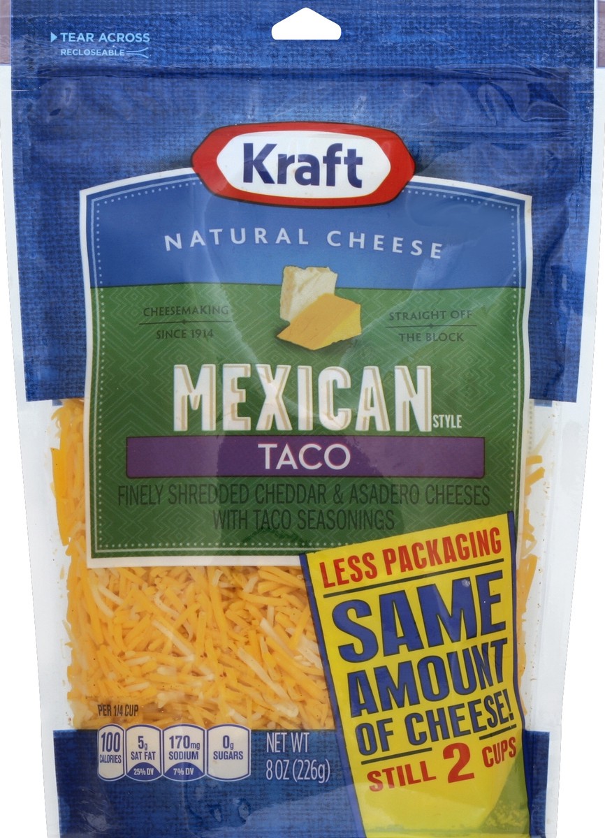 slide 2 of 2, Kraft Finely Shredded Cheese 8 oz, 8 oz
