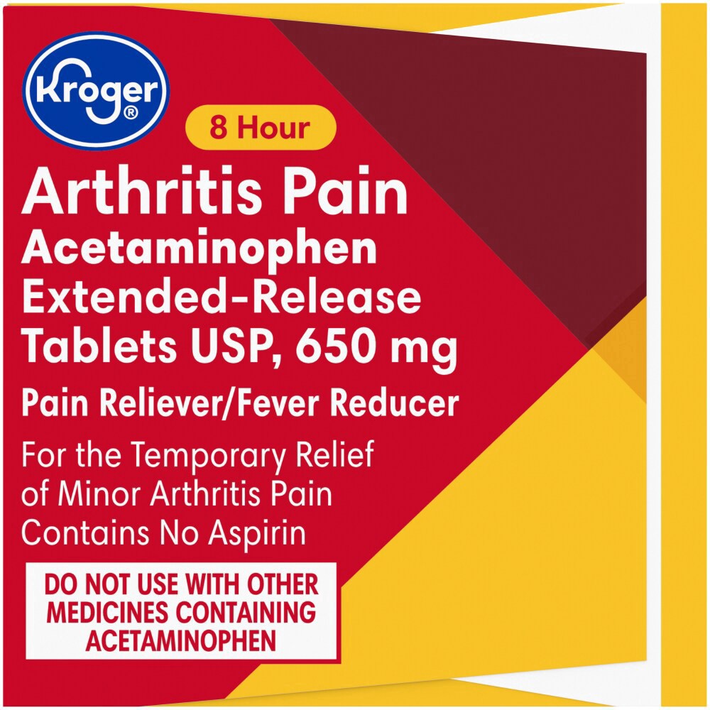 slide 2 of 3, Kroger Arthritis Pain Relief Extended-Release Caplets, 24 ct
