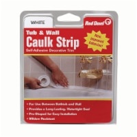 slide 1 of 1, Red Devil Tub And Wall Wide Caulk Strip - White, 1.63 in x 11 ft