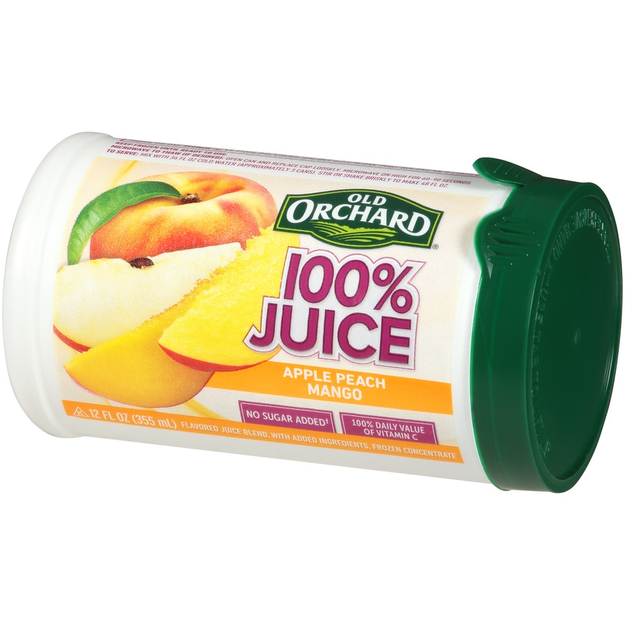 slide 3 of 8, Old Orchard Juice Apple Peach Mango, 12 fl oz