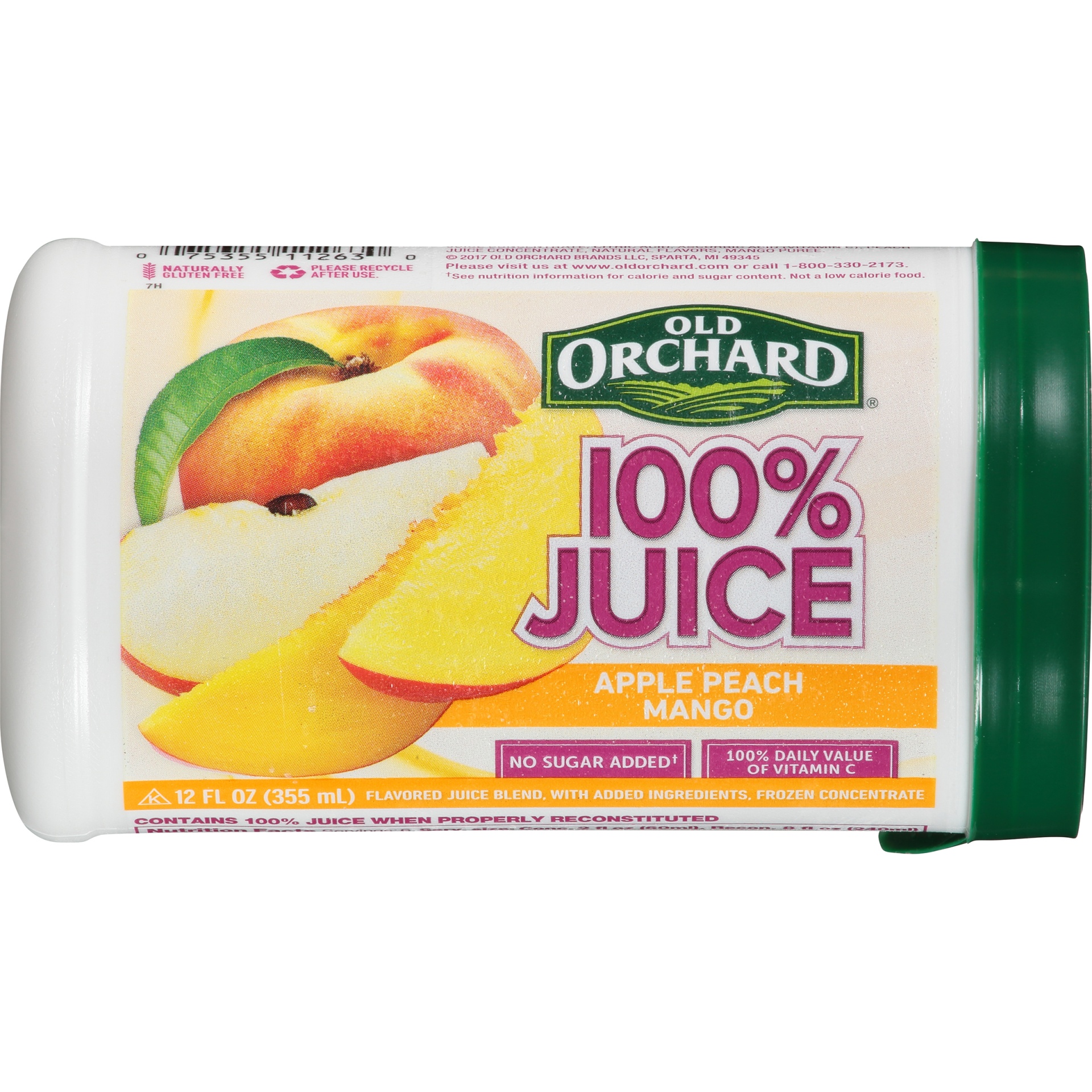 slide 6 of 8, Old Orchard Juice Apple Peach Mango, 12 fl oz