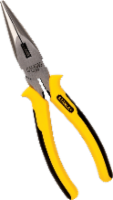 slide 1 of 1, STANLEY Long Nose Pliers - Yellow, 8 in