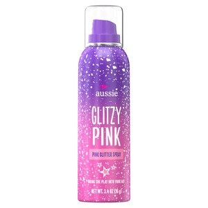 slide 1 of 1, Aussie Travel Size Glitzy Pink Glitter Spray, 3.4 Oz, 3.4 oz