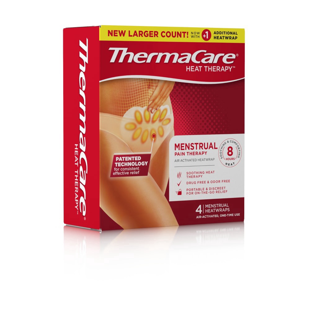 slide 5 of 7, ThermaCare Menstrual Pain Therapy Heatwraps, 4 ct