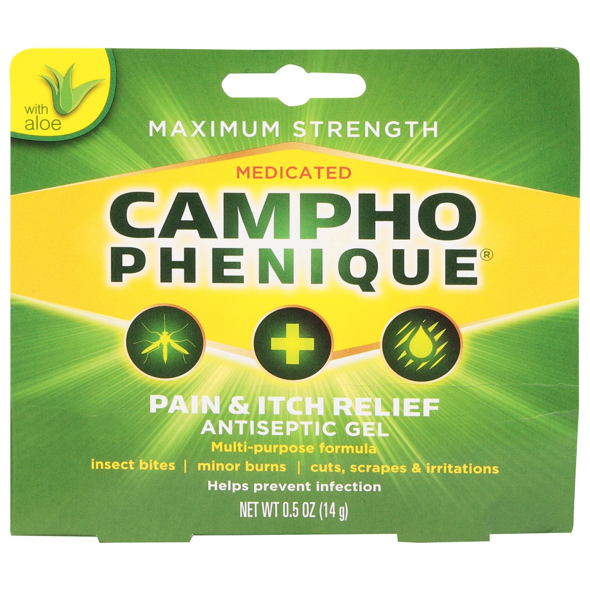 slide 1 of 4, Campho-Phenique Pain & Itch Relief, 0.5 oz