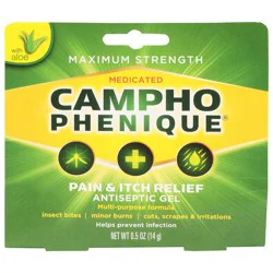 Campho-Phenique Pain & Itch Relief, Maximum Strength, Antiseptic Gel
