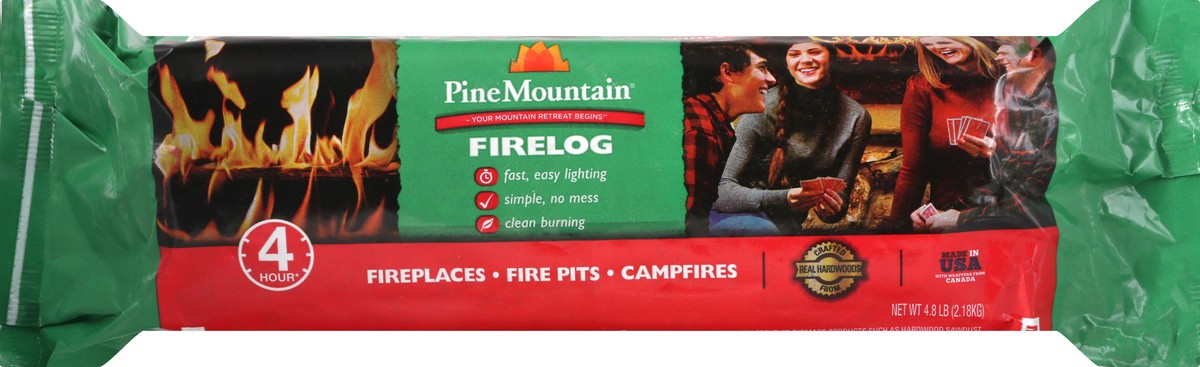 slide 6 of 11, Pine Mountain 4-Hour Burn Classic Firelog, 6 lb