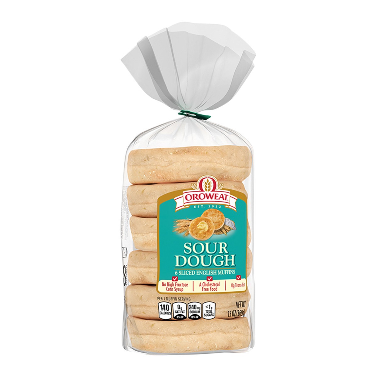 slide 4 of 14, Oroweat Sourdough English Muffins, 6 count, 13 oz, 6 ct