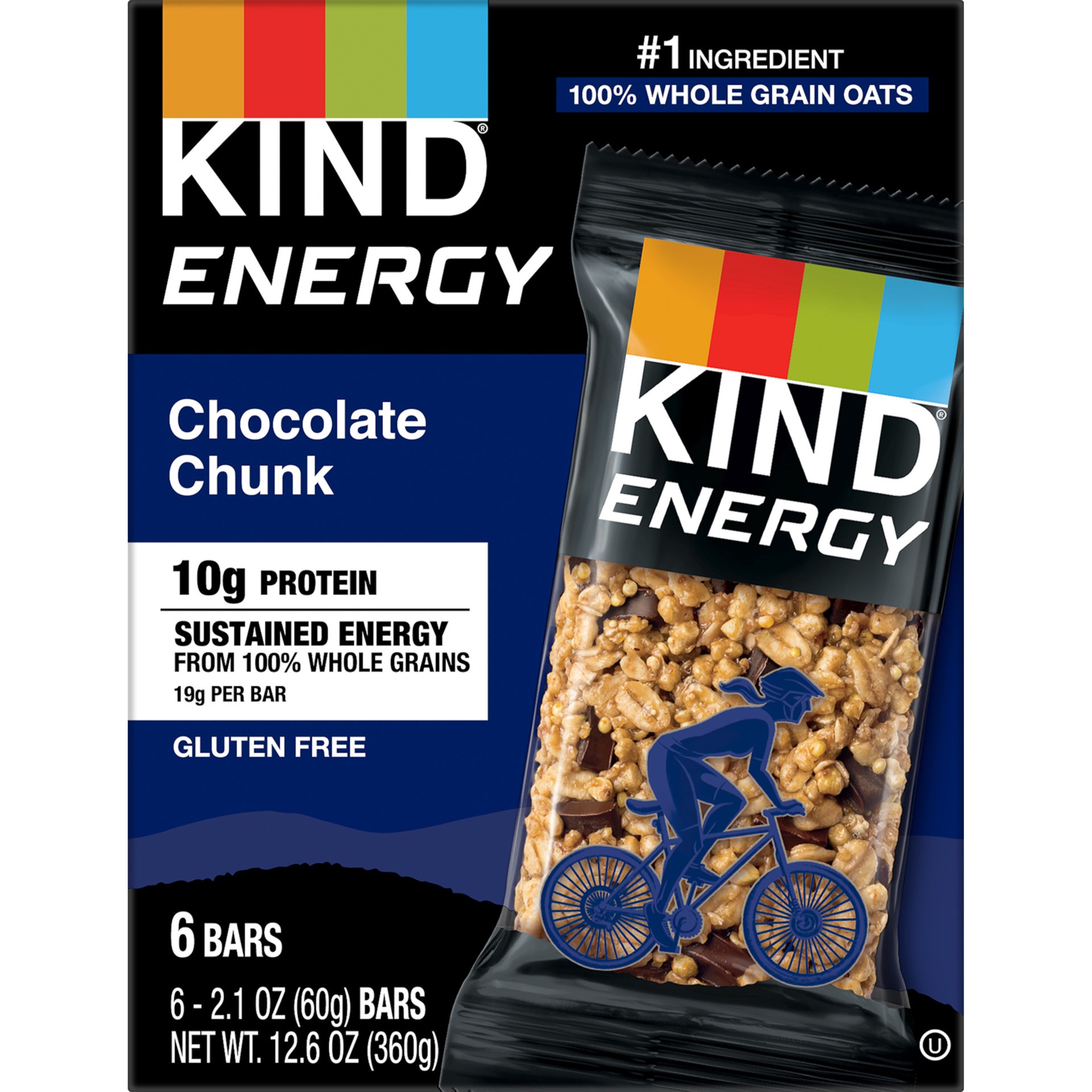 slide 1 of 2, KIND Energy Gluten Free Peanut Butter Dark Chocolate Protein Snack Bars, 2.1 oz, 6 Count, 6 ct; 2.1 oz