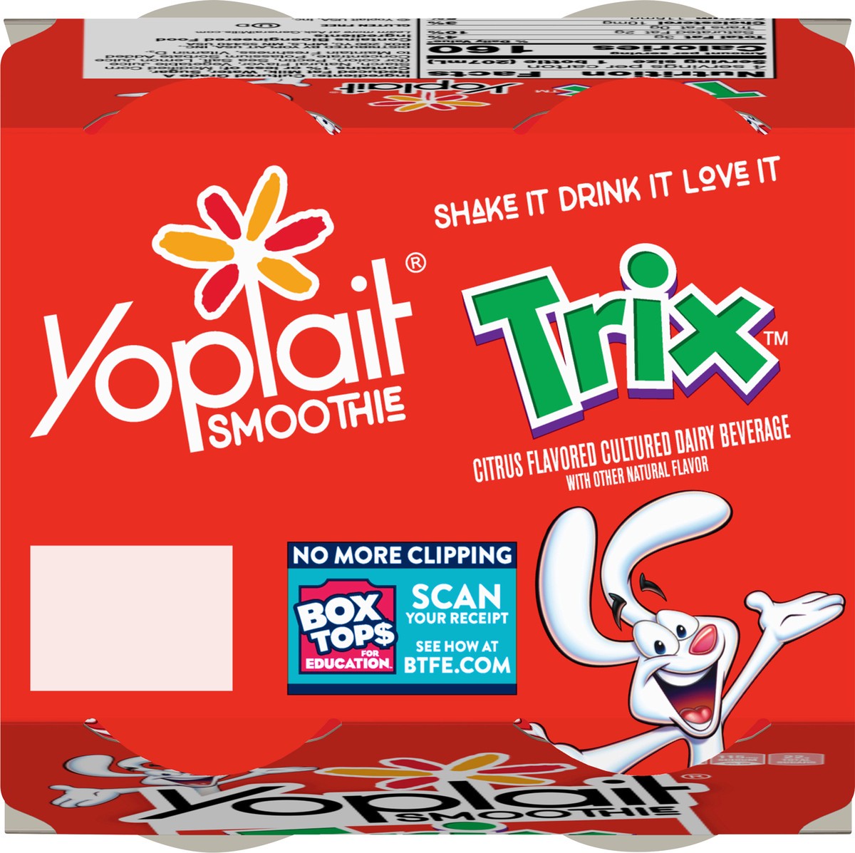 slide 6 of 13, Yoplait Trix Smoothie Cultured Citrus Flavored Dairy Beverage 4 ea, 4 ct