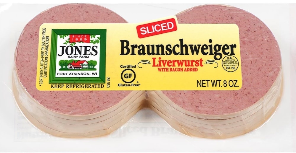 Jones Dairy Farm Braunschweiger Sliced Liverwurst 8 oz | Shipt