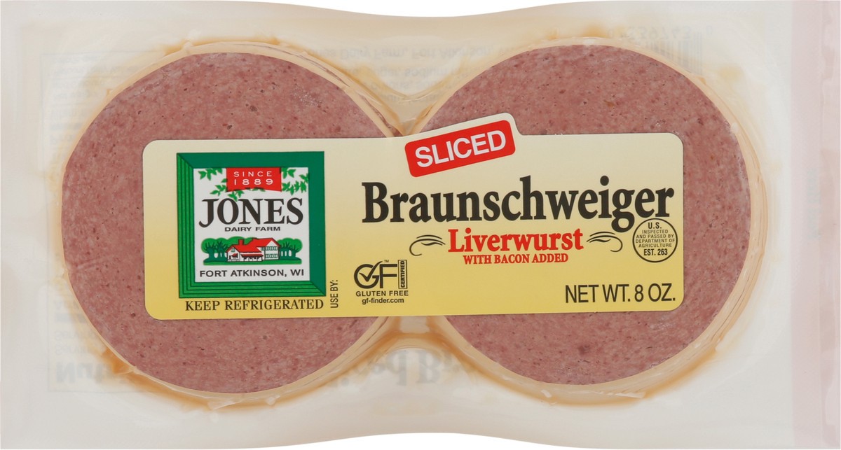 slide 6 of 9, Jones Dairy Farm Sliced Liver Sausage, 8 oz