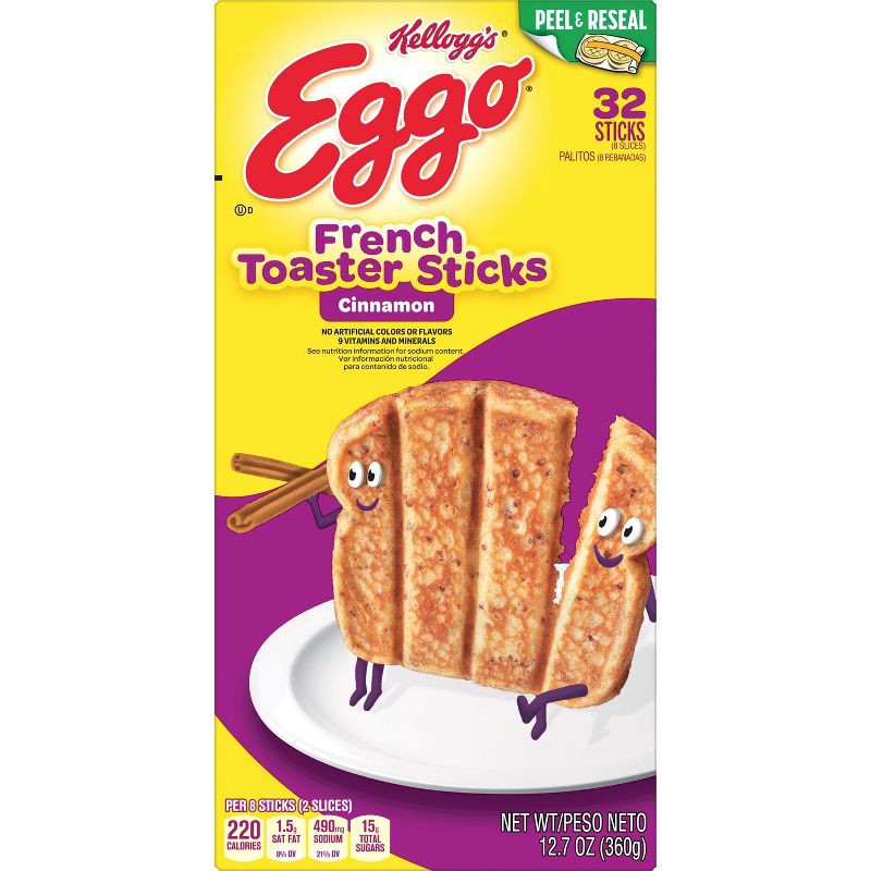 slide 5 of 5, Eggo Cinnamon Frozen French Toaster Sticks - 12.7oz/32ct, 12.7 oz, 32 ct