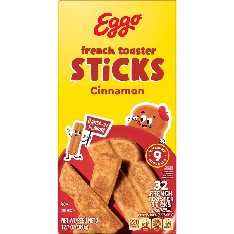 slide 9 of 10, Eggo Frozen French Toaster Sticks Cinnamon - 12.7oz/32ct, 12.7 oz, 32 ct