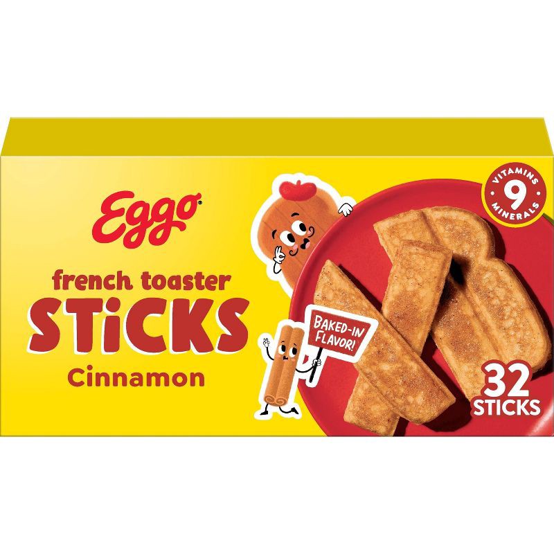slide 1 of 10, Eggo Frozen French Toaster Sticks Cinnamon - 12.7oz/32ct, 12.7 oz, 32 ct