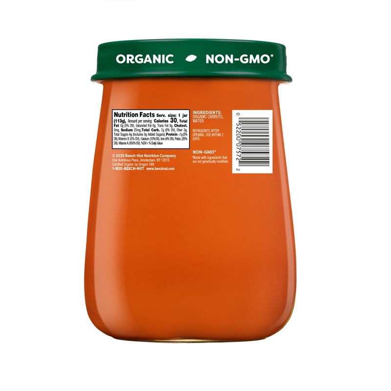 slide 2 of 7, Beech-Nut Non-GMO Organics Carrots Baby Food Jar - 4oz, 4 oz