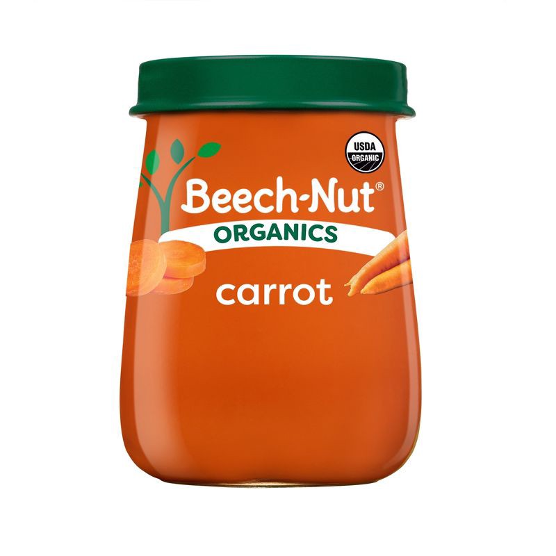 slide 1 of 7, Beech-Nut Non-GMO Organics Carrots Baby Food Jar - 4oz, 4 oz