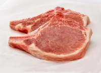 slide 1 of 1, Pork Bone-In Center Thick Cut Chops, per lb