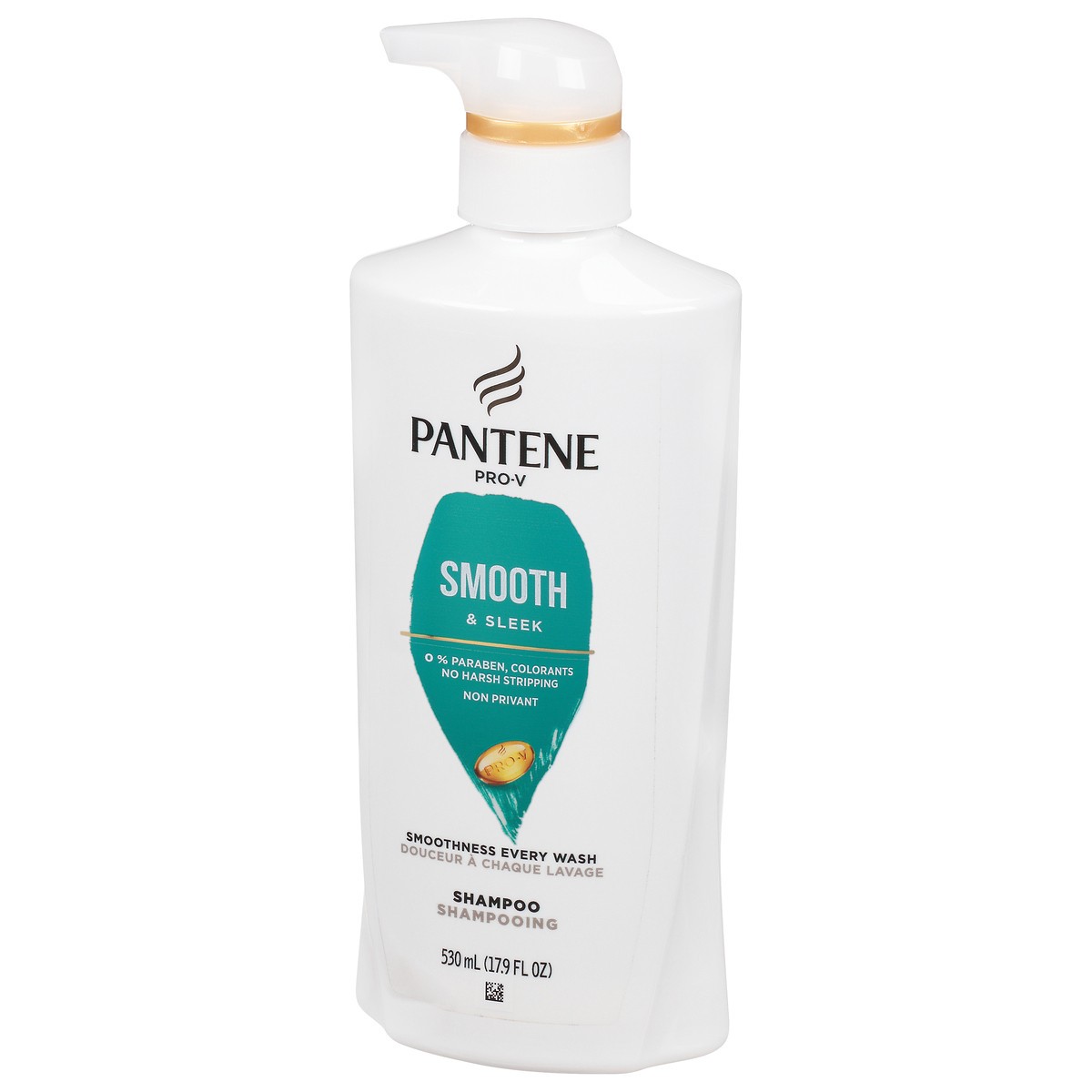 slide 5 of 9, Pantene Smooth & Sleek 72 HR Smoothness Shampoo 17.9oz/530mL, 17.90 fl oz
