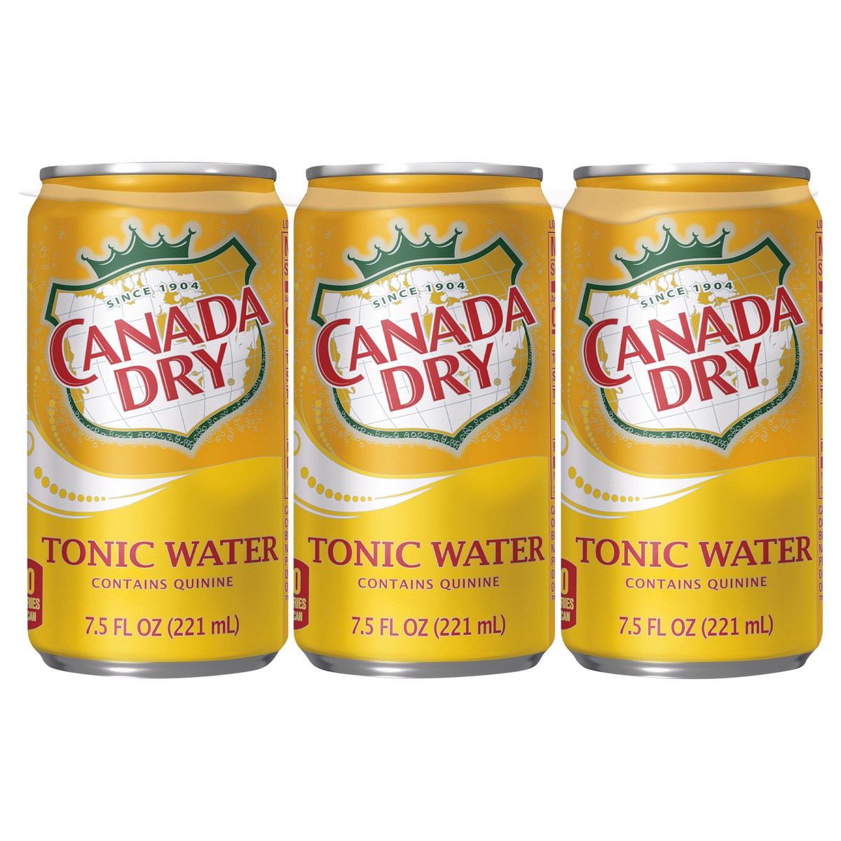 slide 4 of 12, Canada Dry Tonic Water, 7.5 fl oz mini cans, 6 pack, 6 ct; 7.5 oz