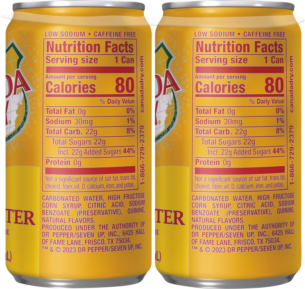 slide 8 of 12, Canada Dry Tonic Water, 7.5 fl oz mini cans, 6 pack, 6 ct; 7.5 oz