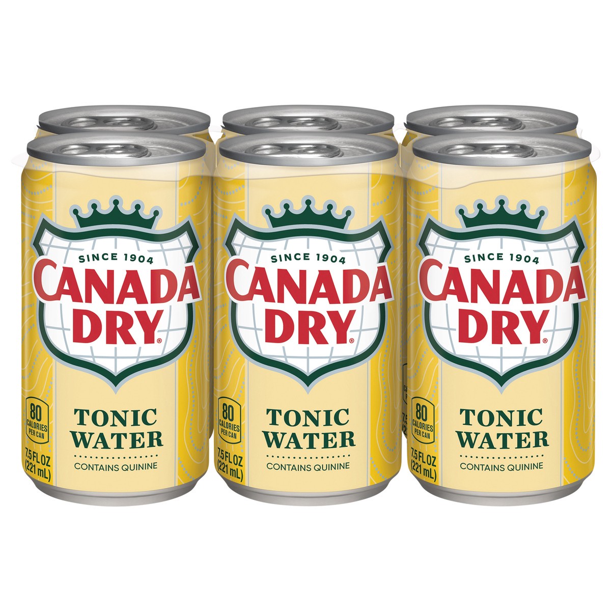 slide 1 of 12, Canada Dry Tonic Water, 7.5 fl oz mini cans, 6 pack, 6 ct; 7.5 oz