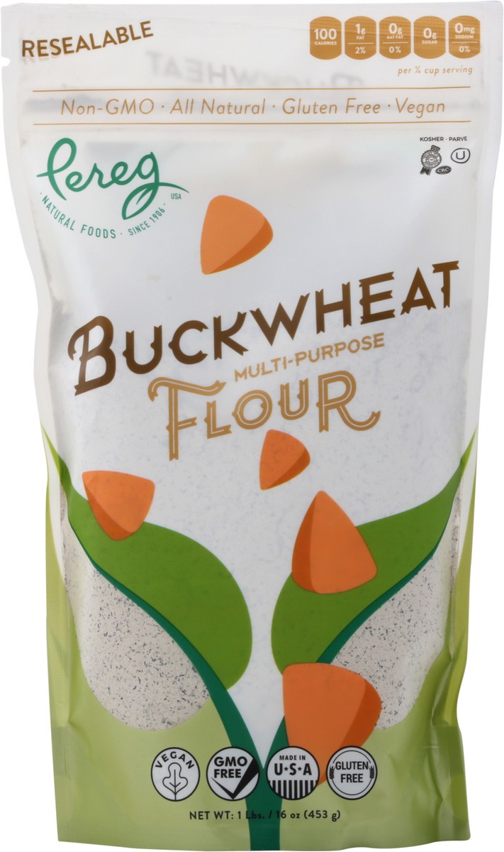 slide 7 of 8, Pereg Buckwheat Mutli-Purpose Flour, 16 oz