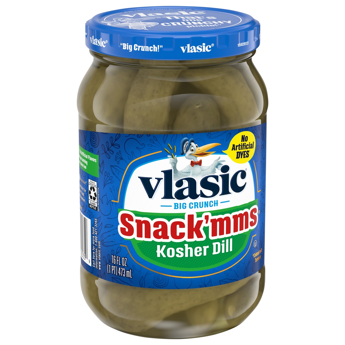 slide 2 of 7, Vlasic Snack'mms Kosher Dill Pickles, 16 oz
